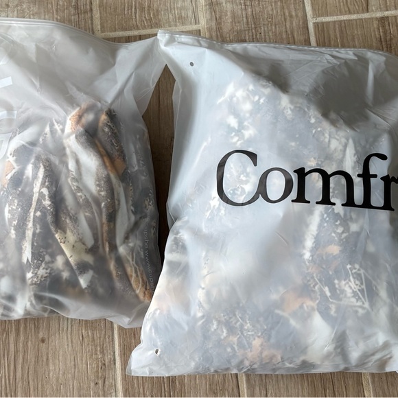 Marbled Utility Hoodie Jacket - Taupe & White - Picture 3 of 3